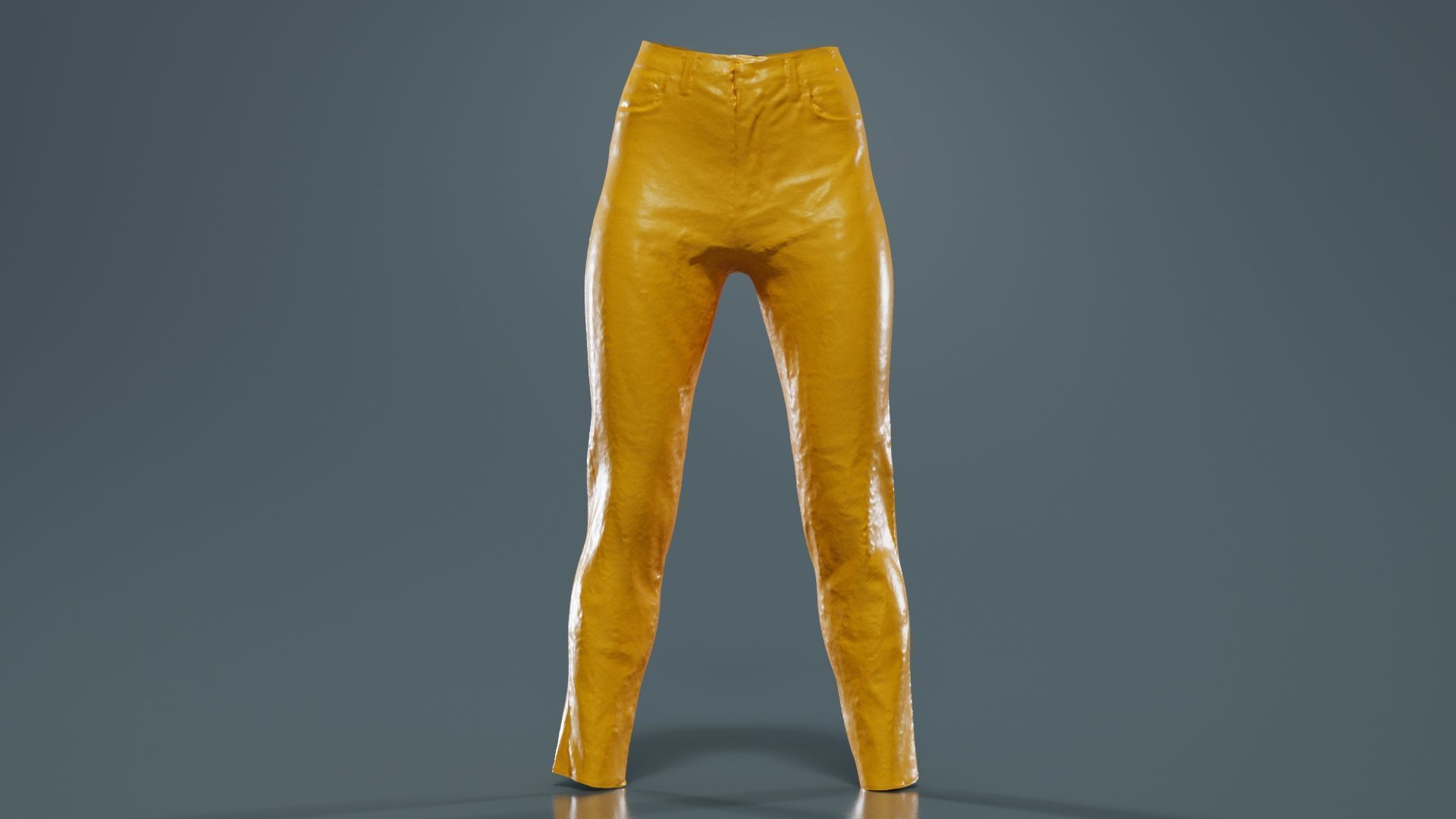 Brown Flower Pants Low-poly 3D model_12