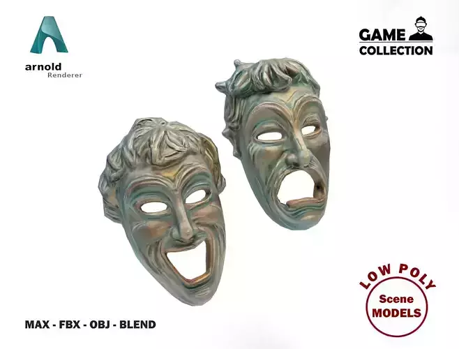 Greek theater masks