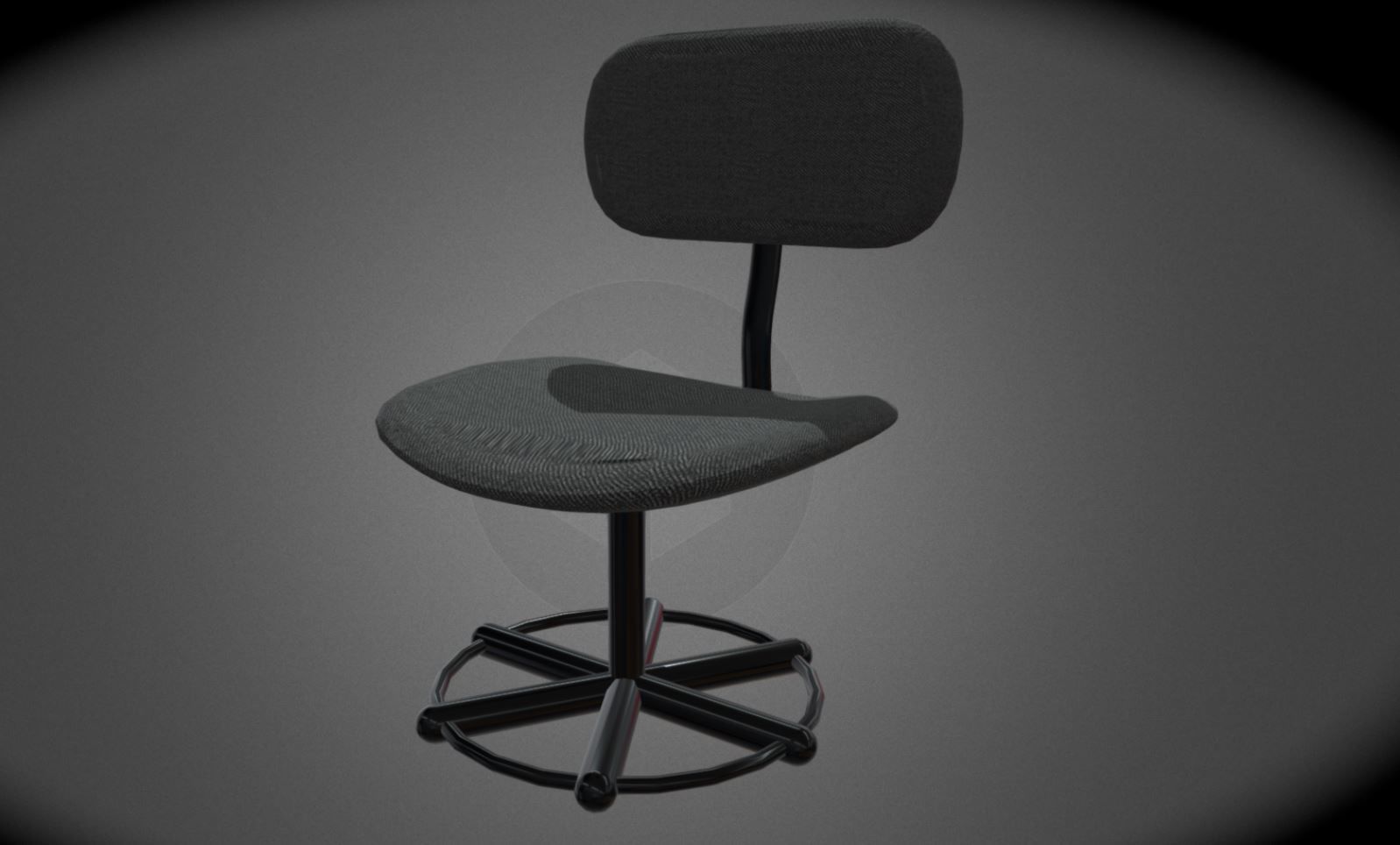 Office chair 3D model_2