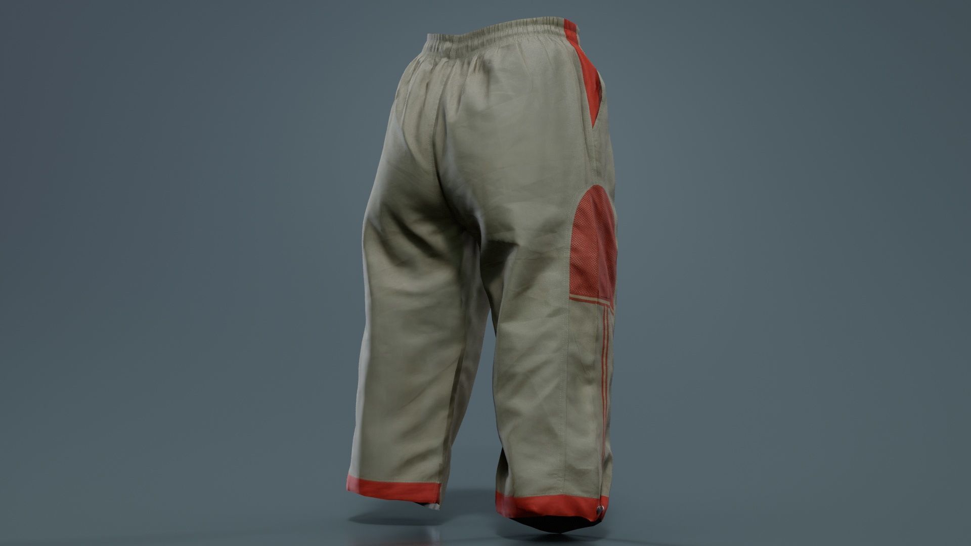 Cargo Pants Low-poly 3D model_2