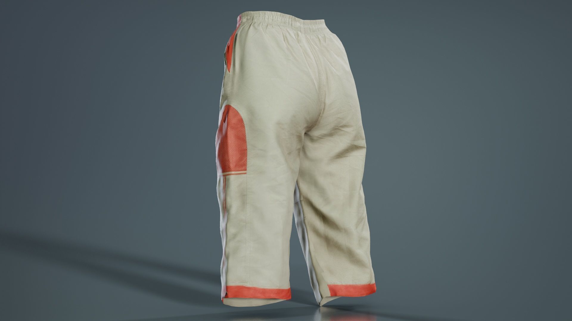 Cargo Pants Low-poly 3D model_1