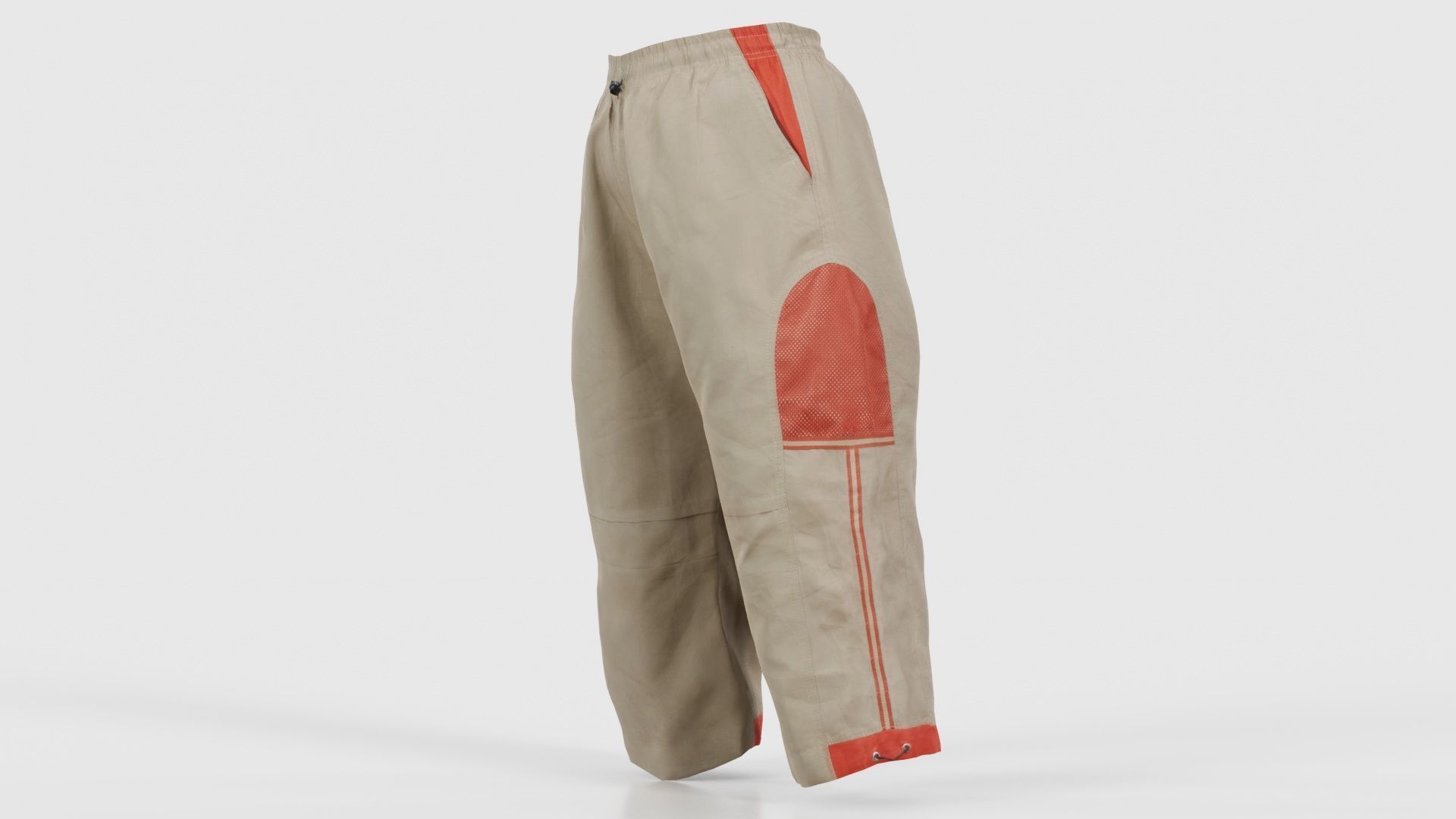 Cargo Pants Low-poly 3D model_25