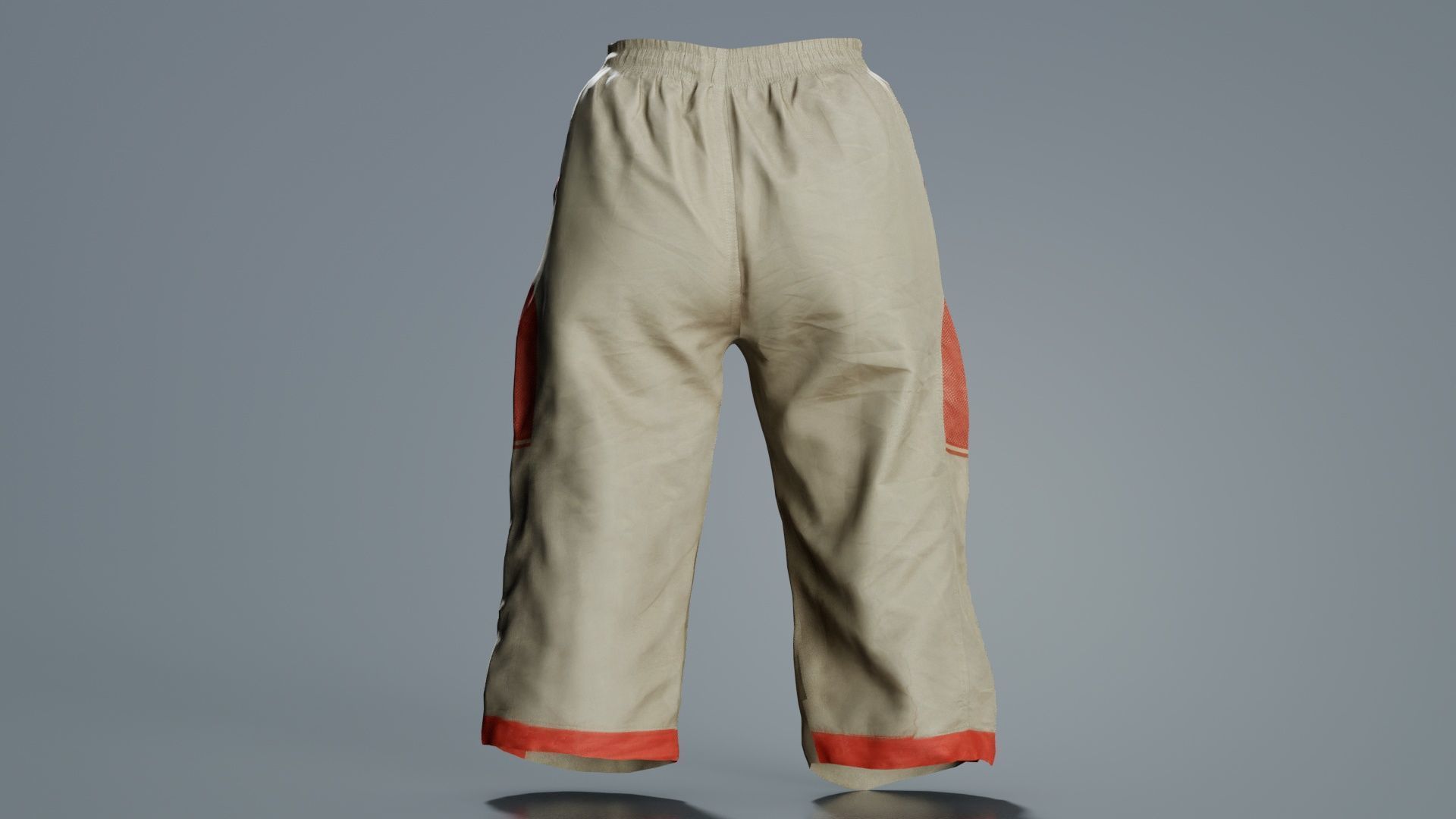 Cargo Pants Low-poly 3D model_8