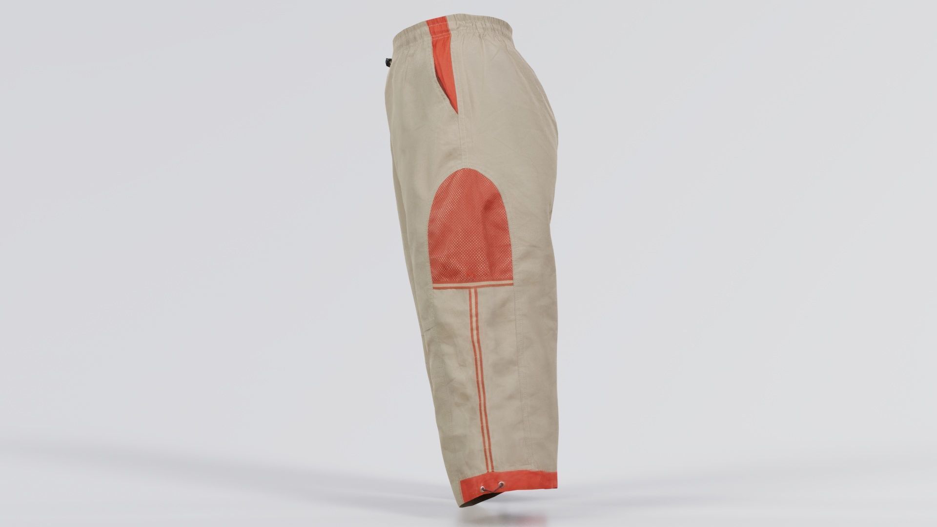 Cargo Pants Low-poly 3D model_7