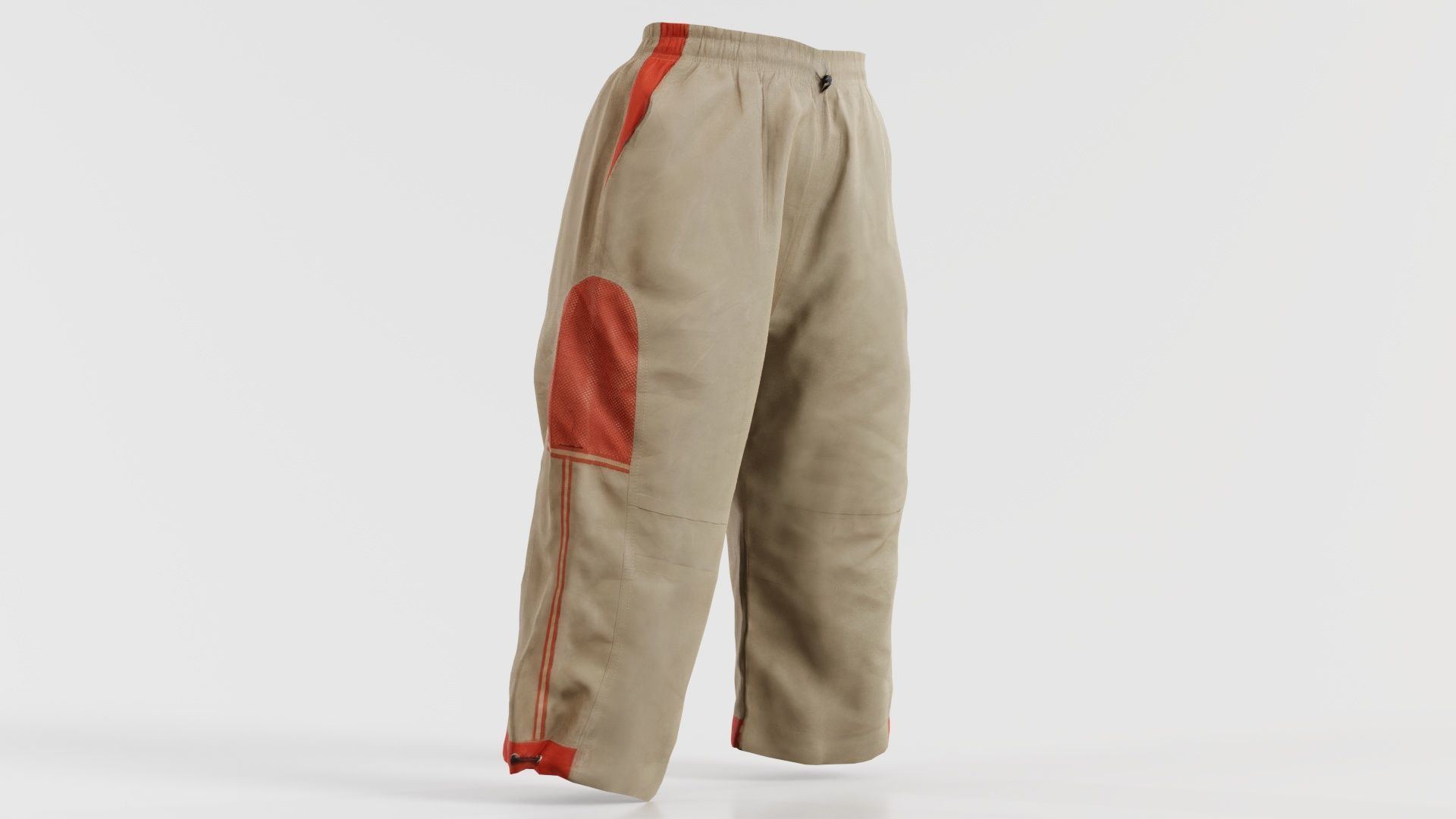 Cargo Pants Low-poly 3D model_5