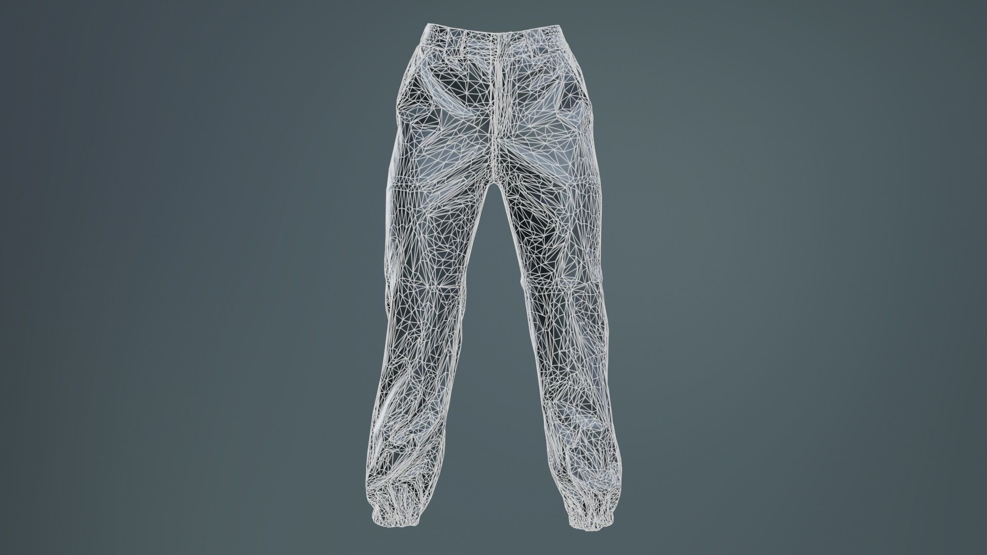 Comfy Leather Trousers Low-poly 3D model_9