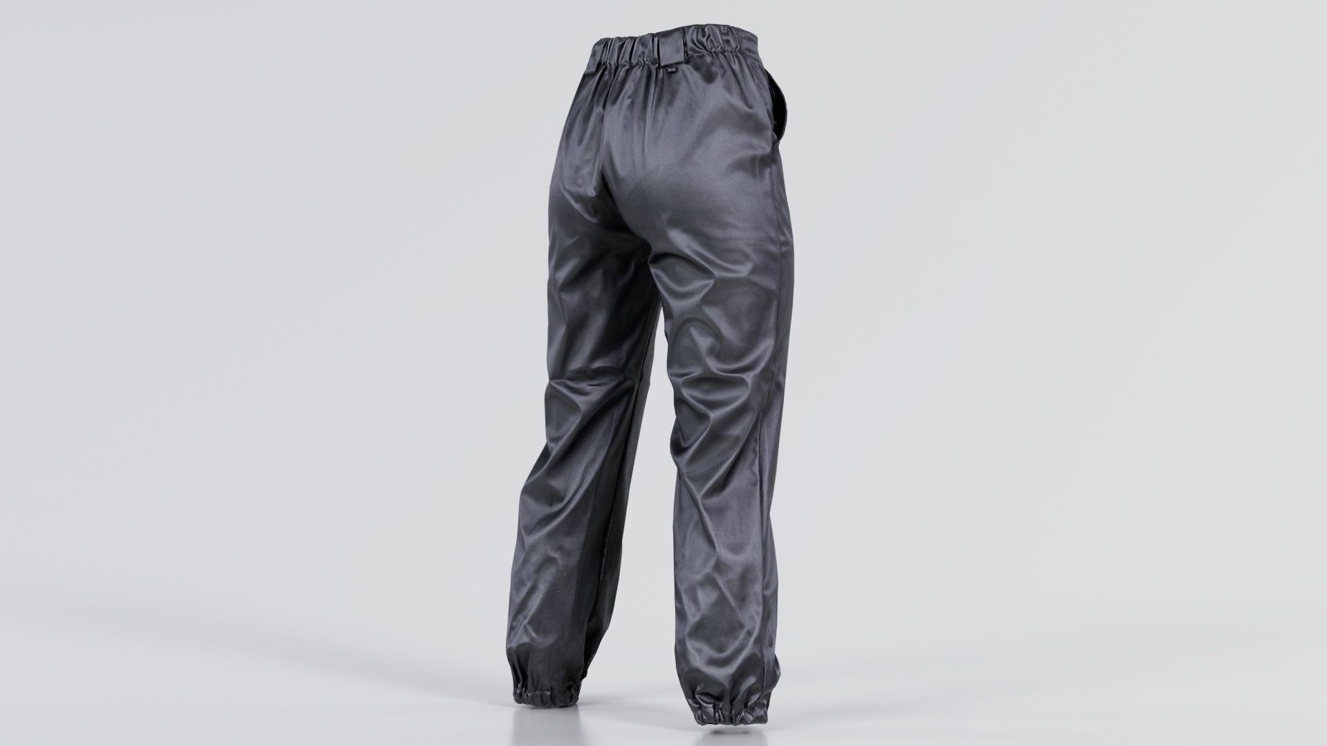 Comfy Leather Trousers Low-poly 3D model_8