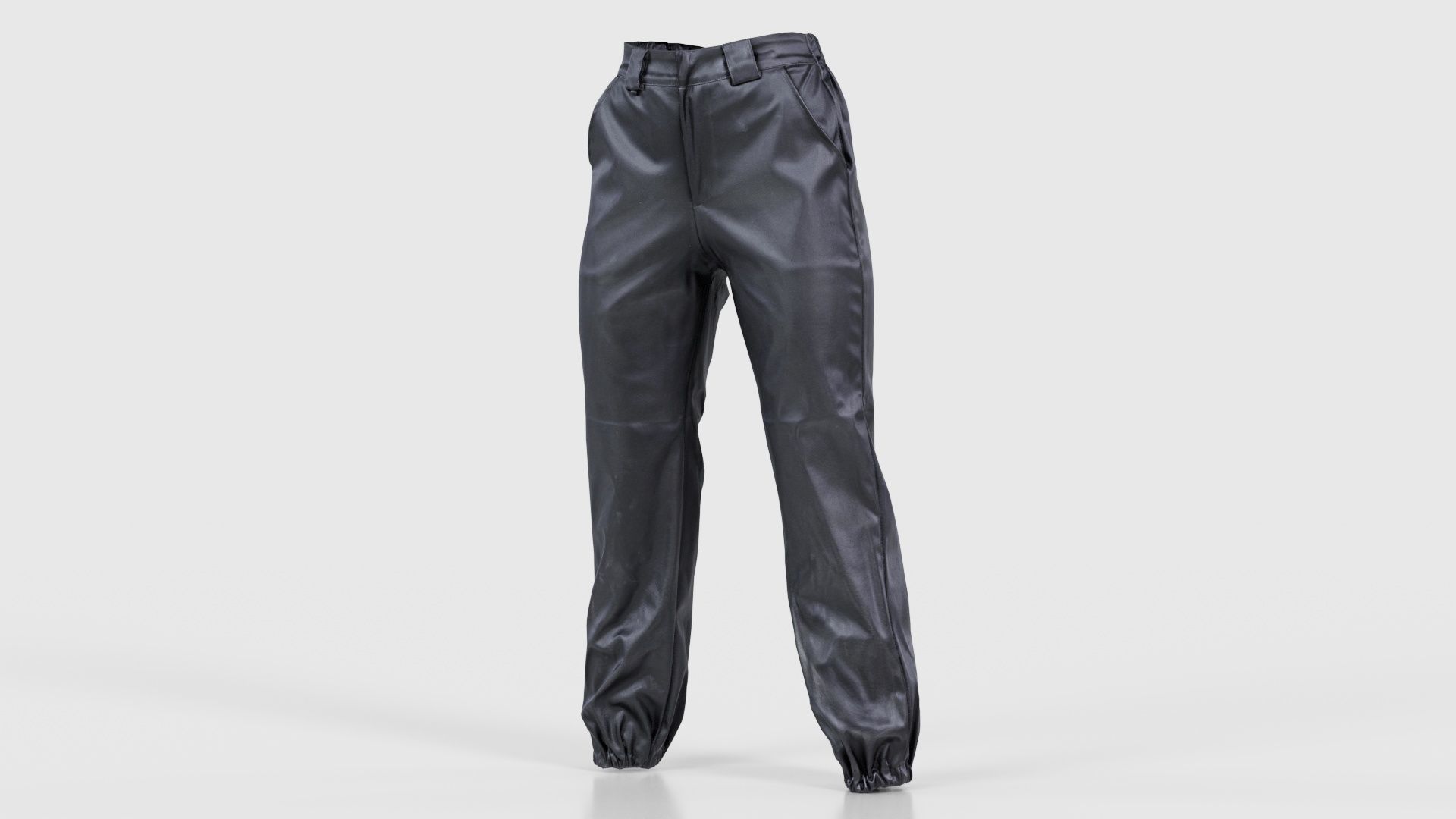 Comfy Leather Trousers Low-poly 3D model_26