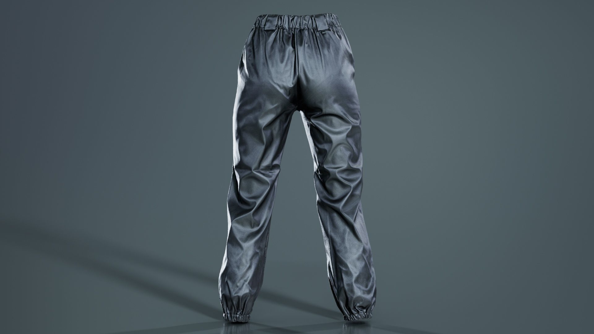Comfy Leather Trousers Low-poly 3D model_7