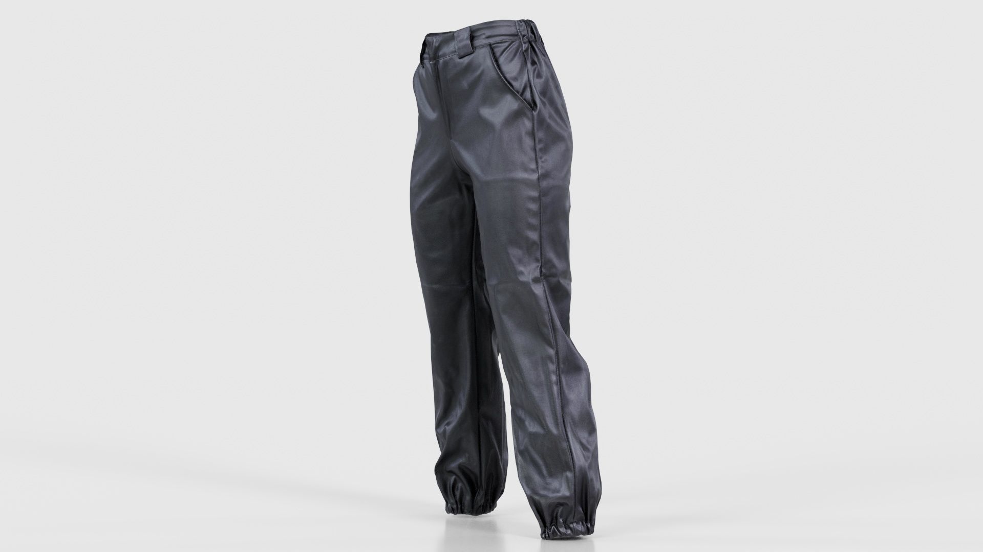 Comfy Leather Trousers Low-poly 3D model_25