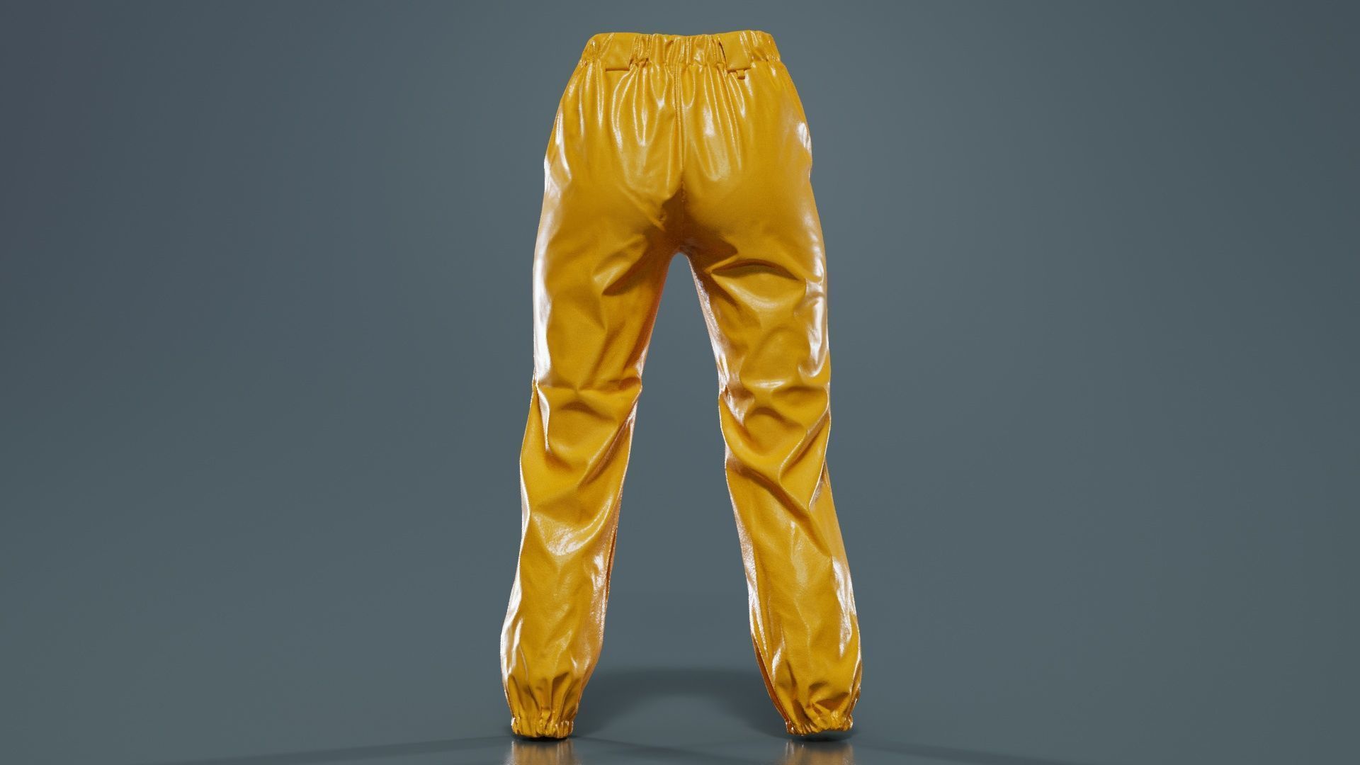 Comfy Leather Trousers Low-poly 3D model_13