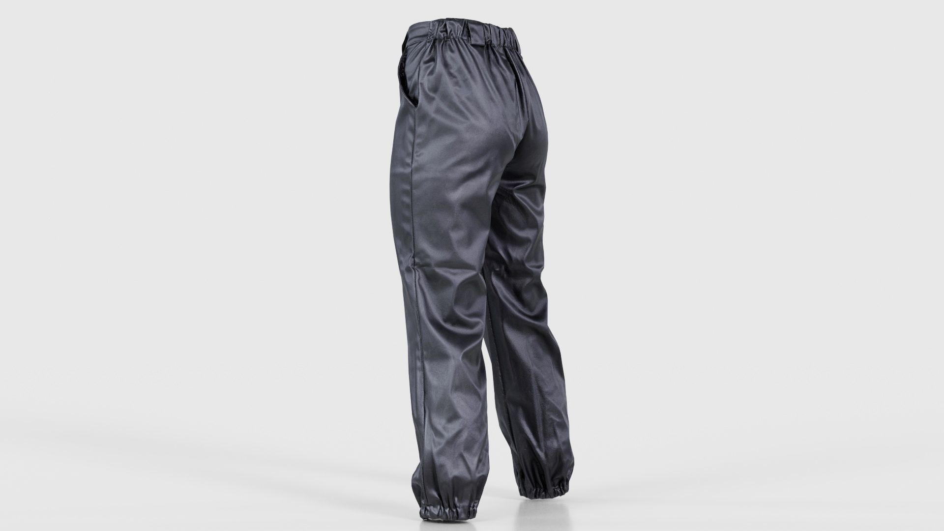 Comfy Leather Trousers Low-poly 3D model_23