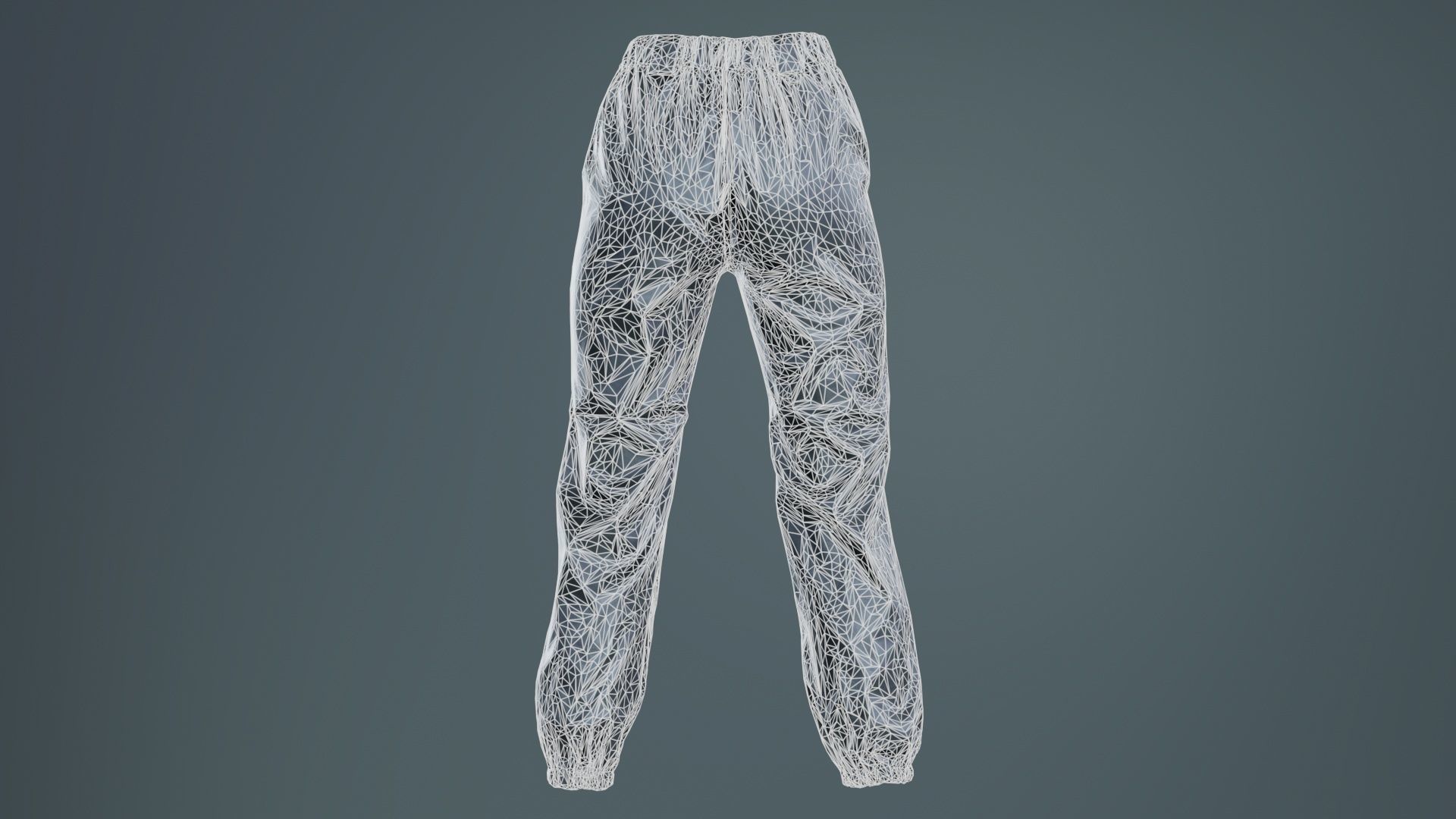 Comfy Leather Trousers Low-poly 3D model_10