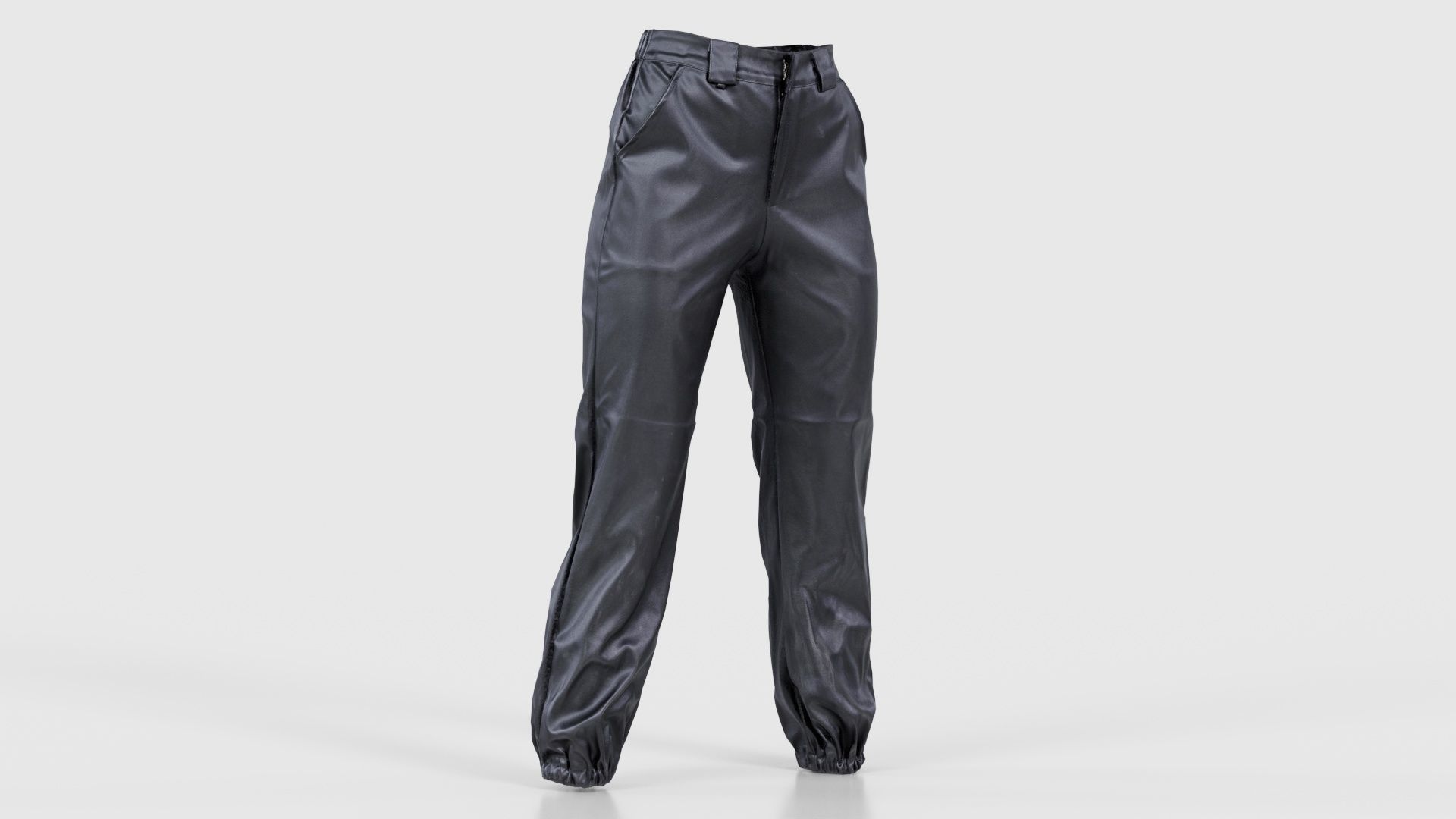 Comfy Leather Trousers Low-poly 3D model_16