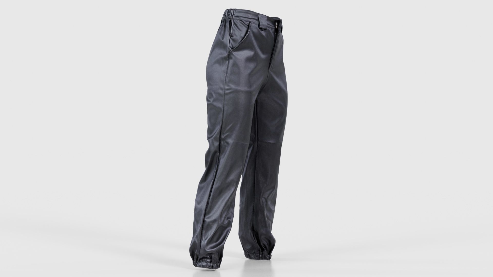 Comfy Leather Trousers Low-poly 3D model_17