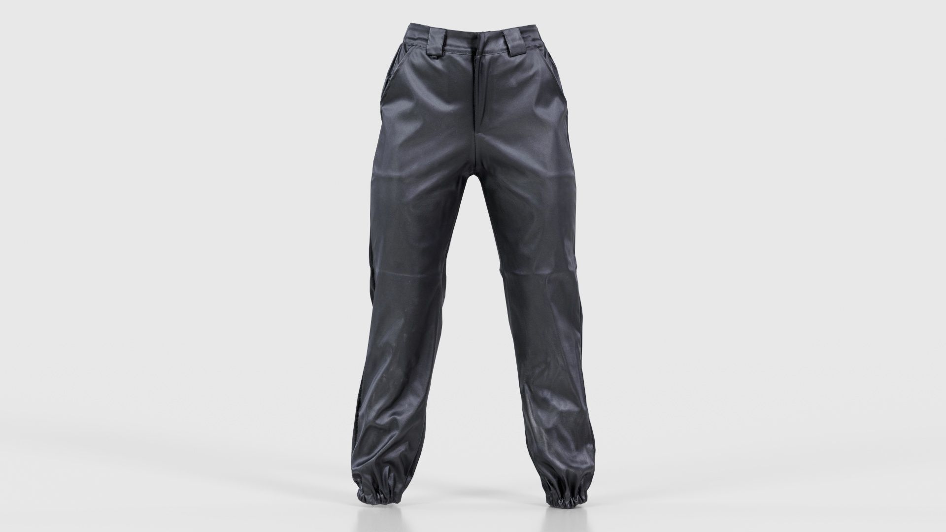 Comfy Leather Trousers Low-poly 3D model_15