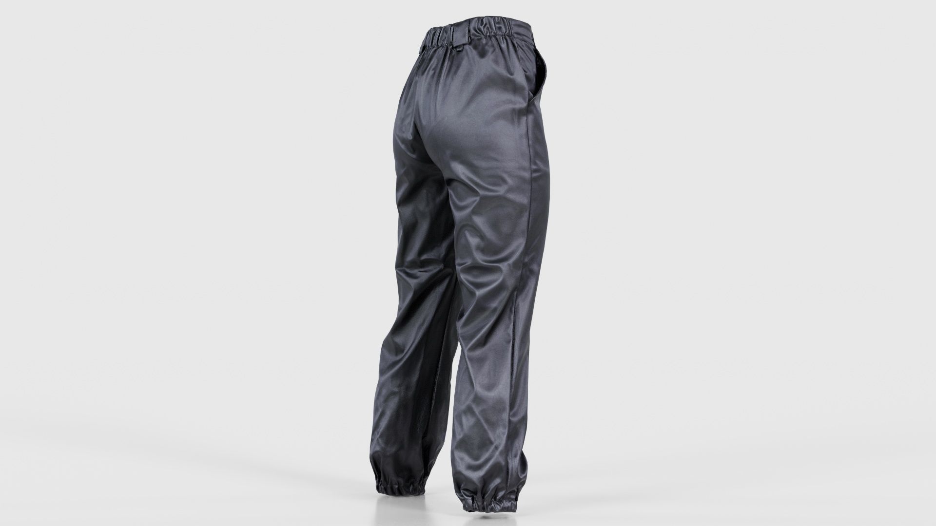 Comfy Leather Trousers Low-poly 3D model_19