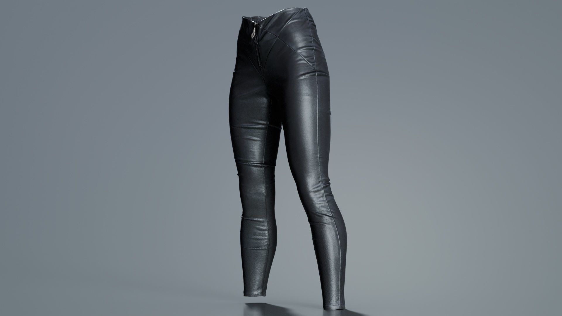 Cross Stitched Leggings Low-poly 3D model_1