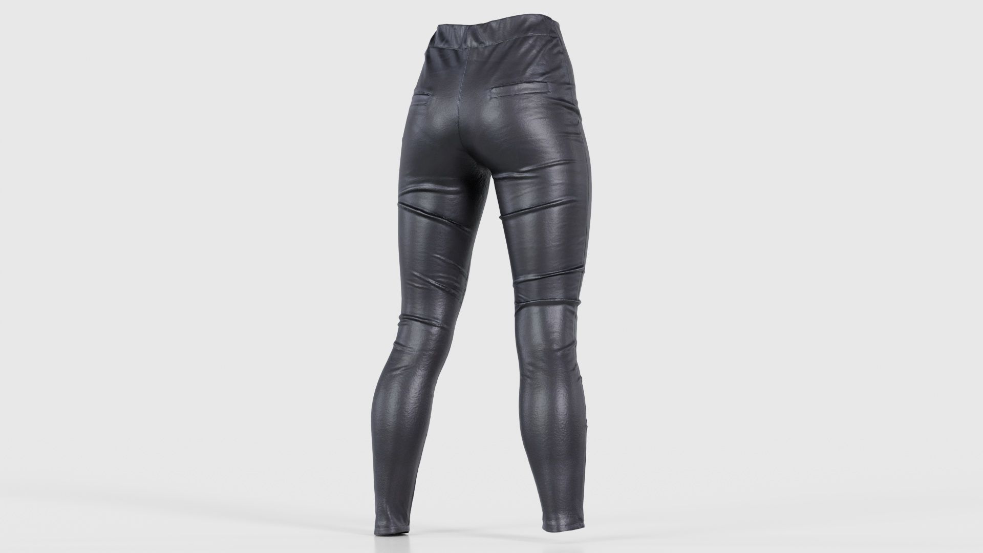 Cross Stitched Leggings Low-poly 3D model_20