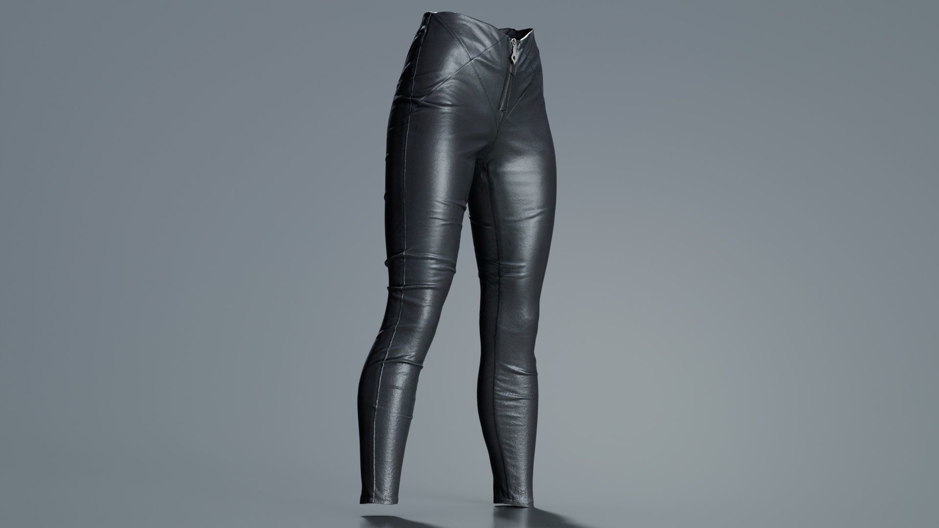 Cross Stitched Leggings Low-poly 3D model_7
