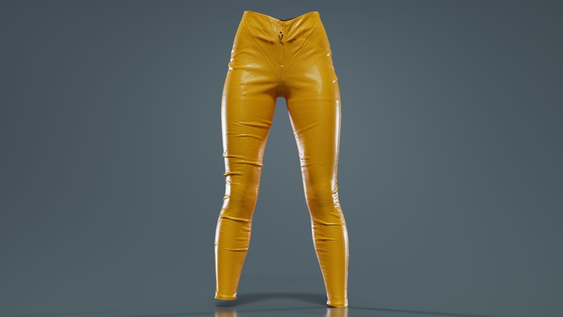 Cross Stitched Leggings Low-poly 3D model_12