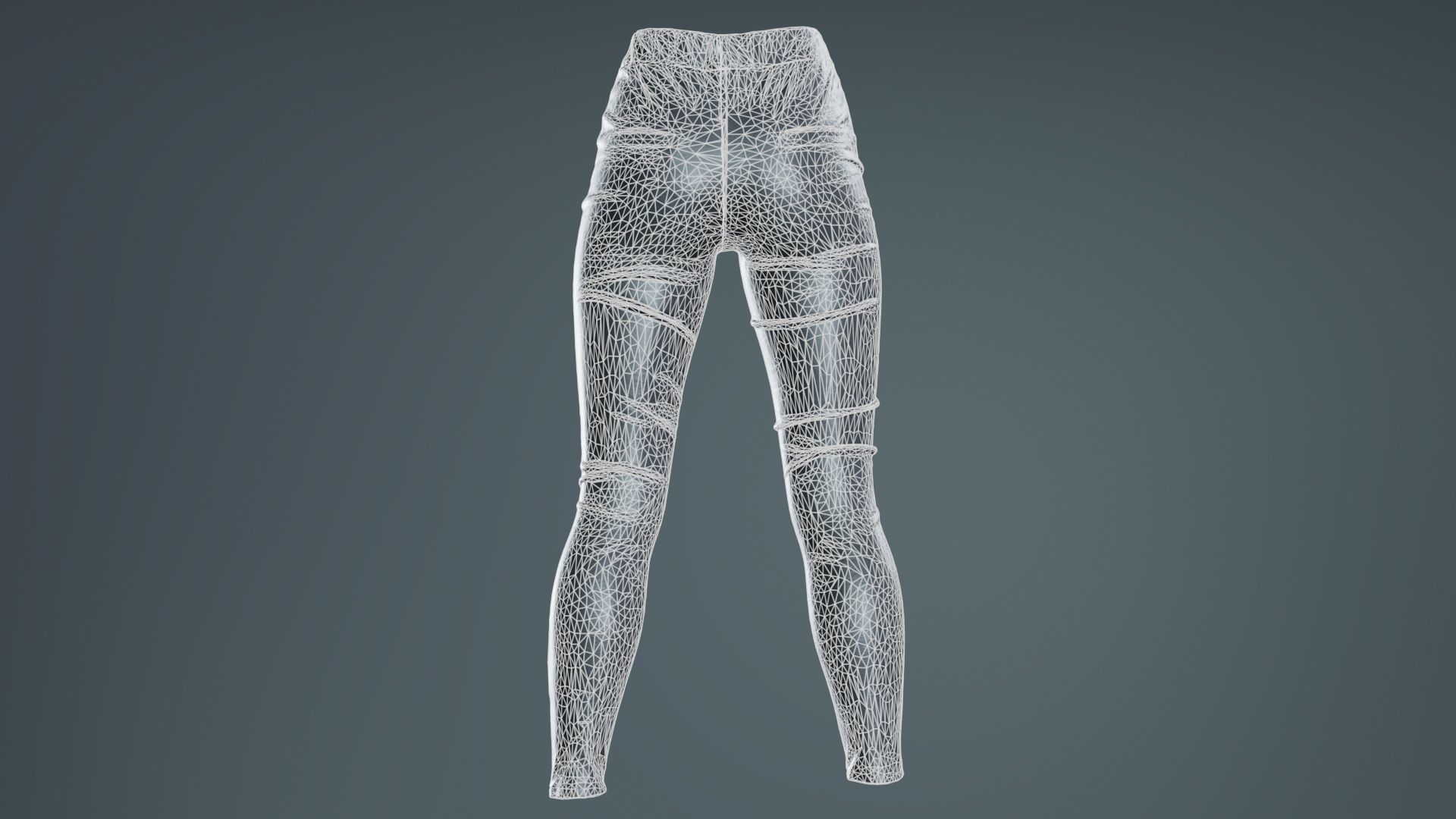 Cross Stitched Leggings Low-poly 3D model_10