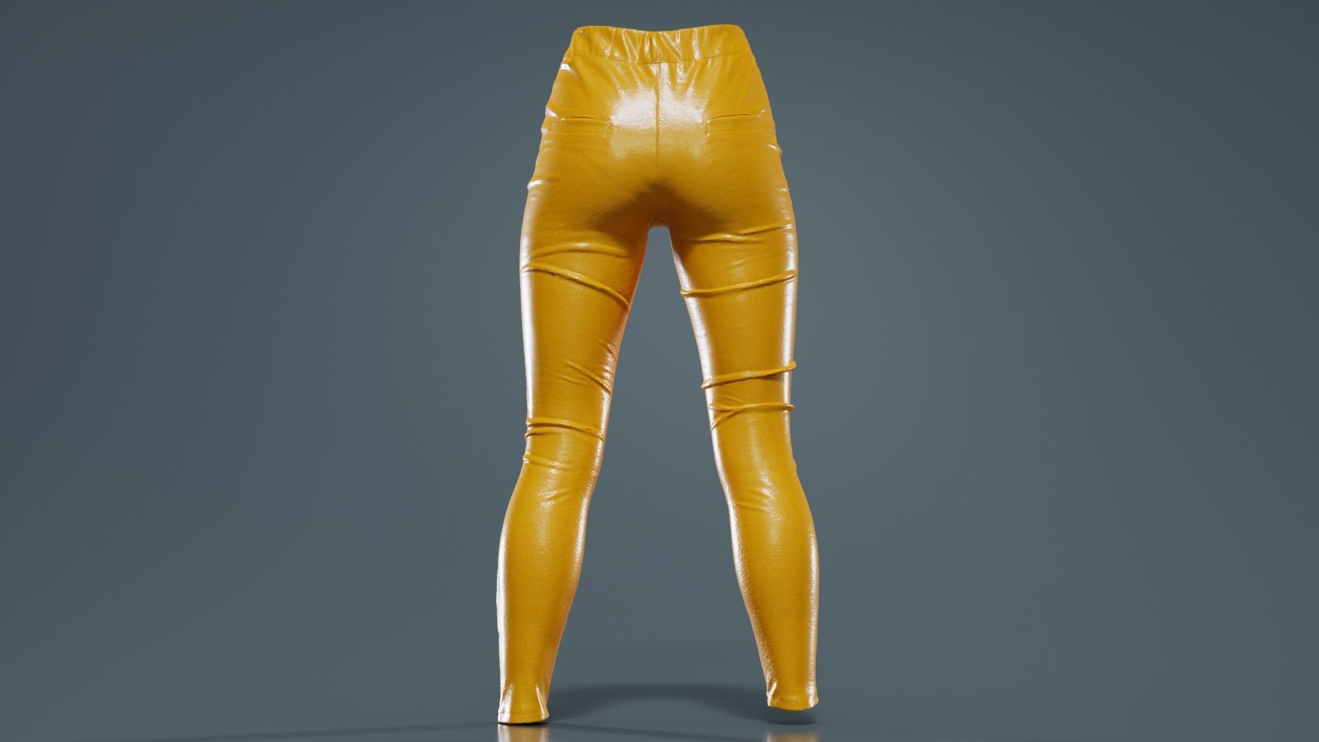 Cross Stitched Leggings Low-poly 3D model_13