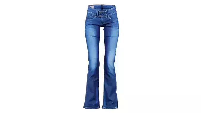 Dark Blue Jeans Long Trousers