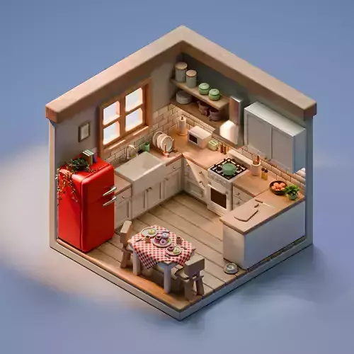 Isometric Kitchen