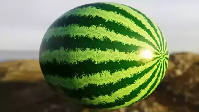 Realistic Watermelon Shader - Fully Procedural Texture