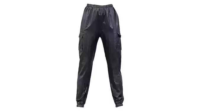 Fiber Vinyl Jogging Trousers