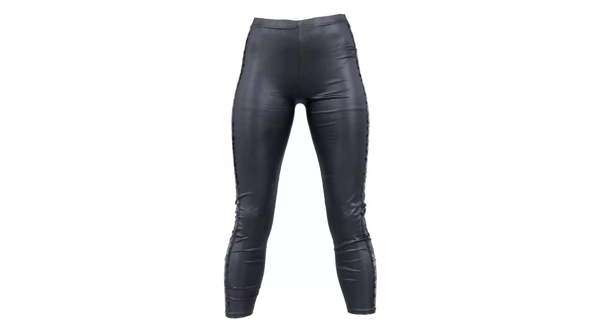 Flower Sides Laced Leggings Low-poly 3D model