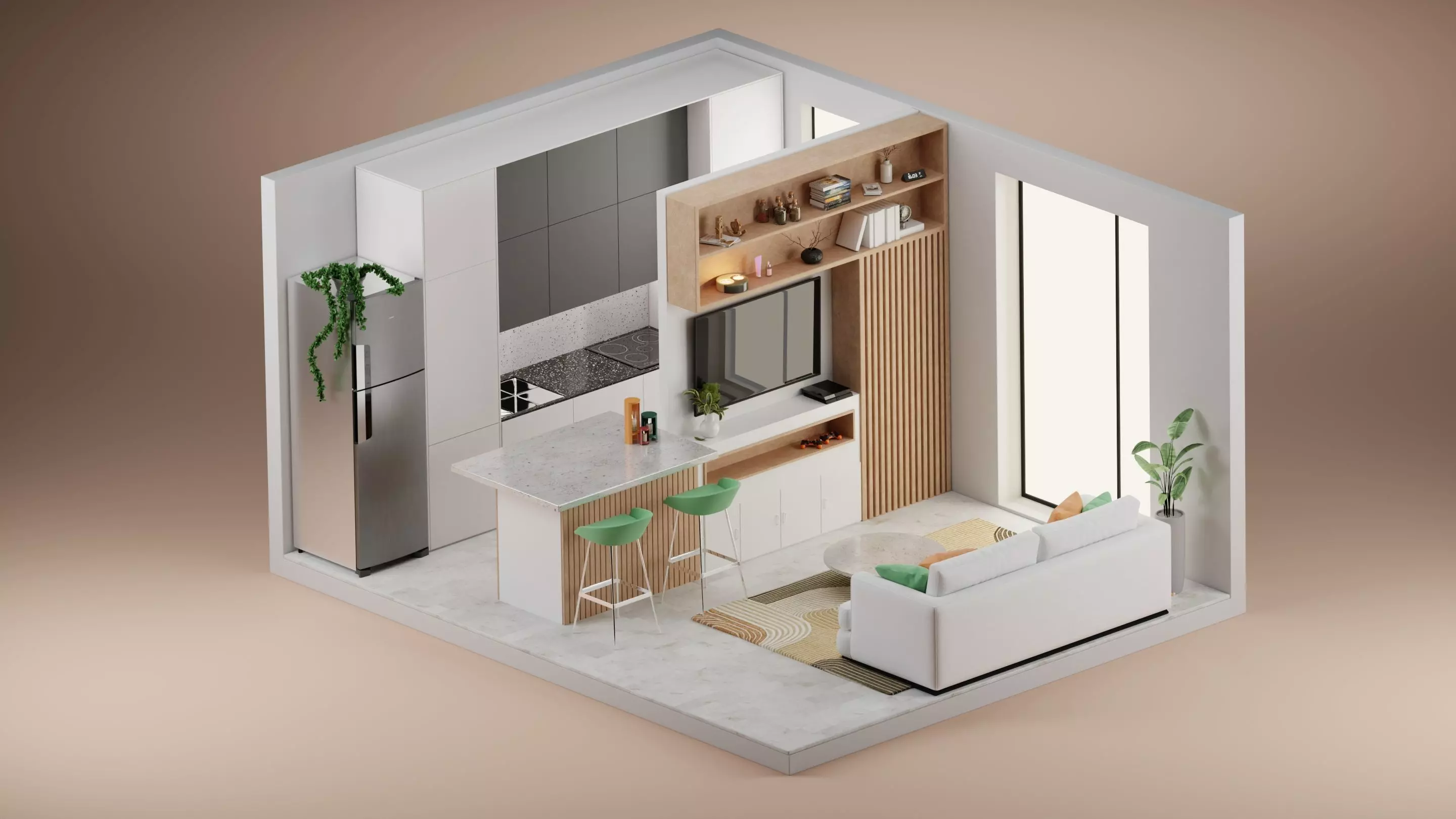 Home isometric 3D model