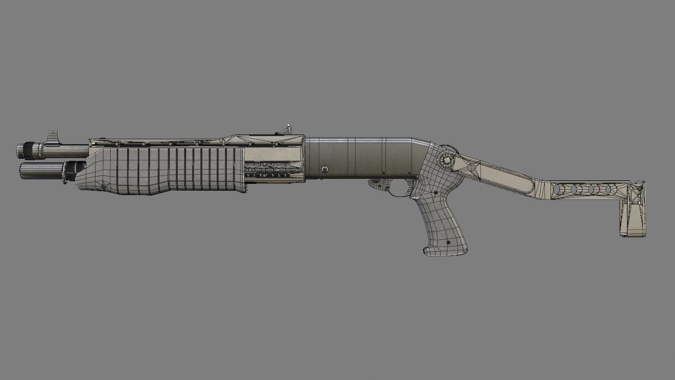 Franchi SPAS-12 3D model_5