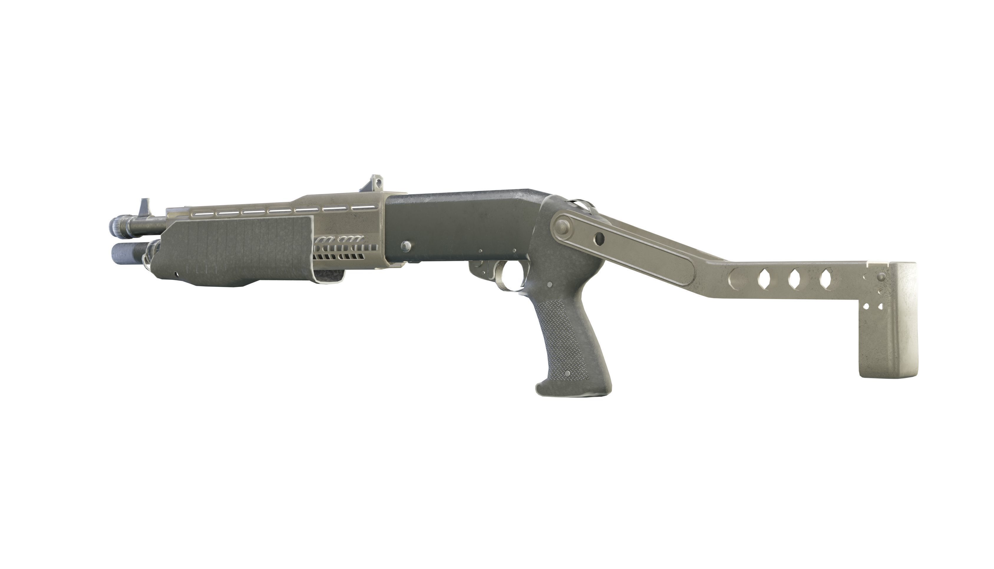 Franchi SPAS-12 3D model_2