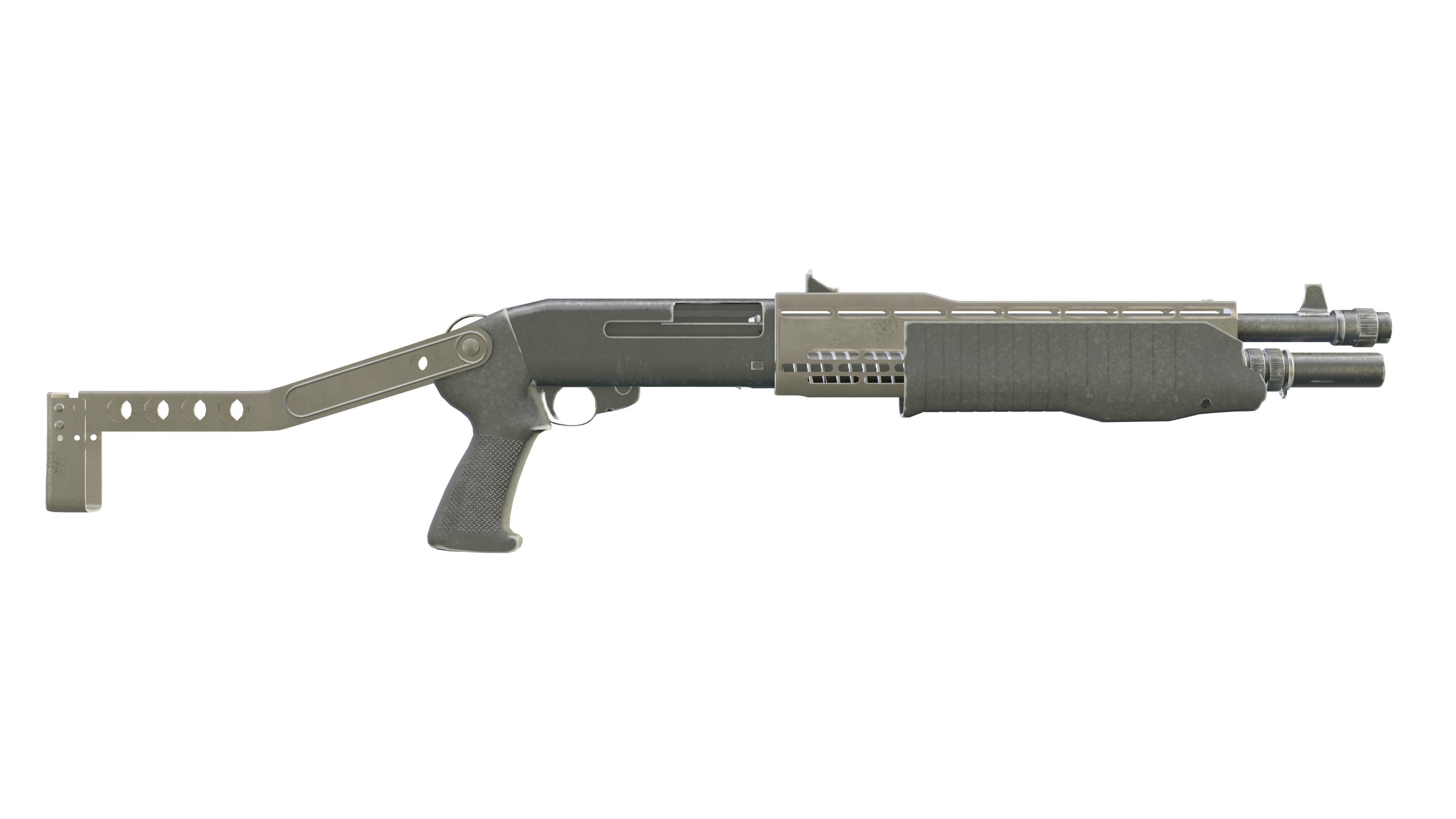 Franchi SPAS-12 3D model_1