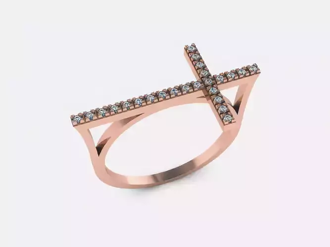 Women Diamond Ring 3dm render details