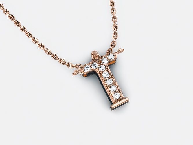 Jesus Diamond Charm Pendant 3dm render details 3D print model