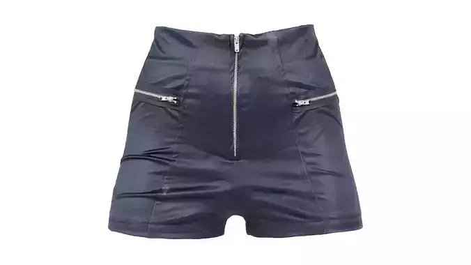 Highwaist Zipper Shorts