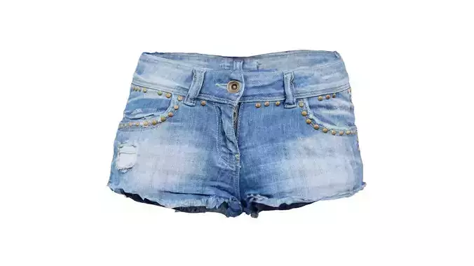 Jeans Short Studded
