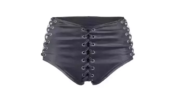 Lace Shorts Low-poly 3D model