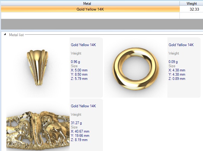 African Jungle 5 Head Pendant 3D print model_14