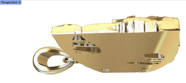 African Jungle 5 Head Pendant 3D print model_13