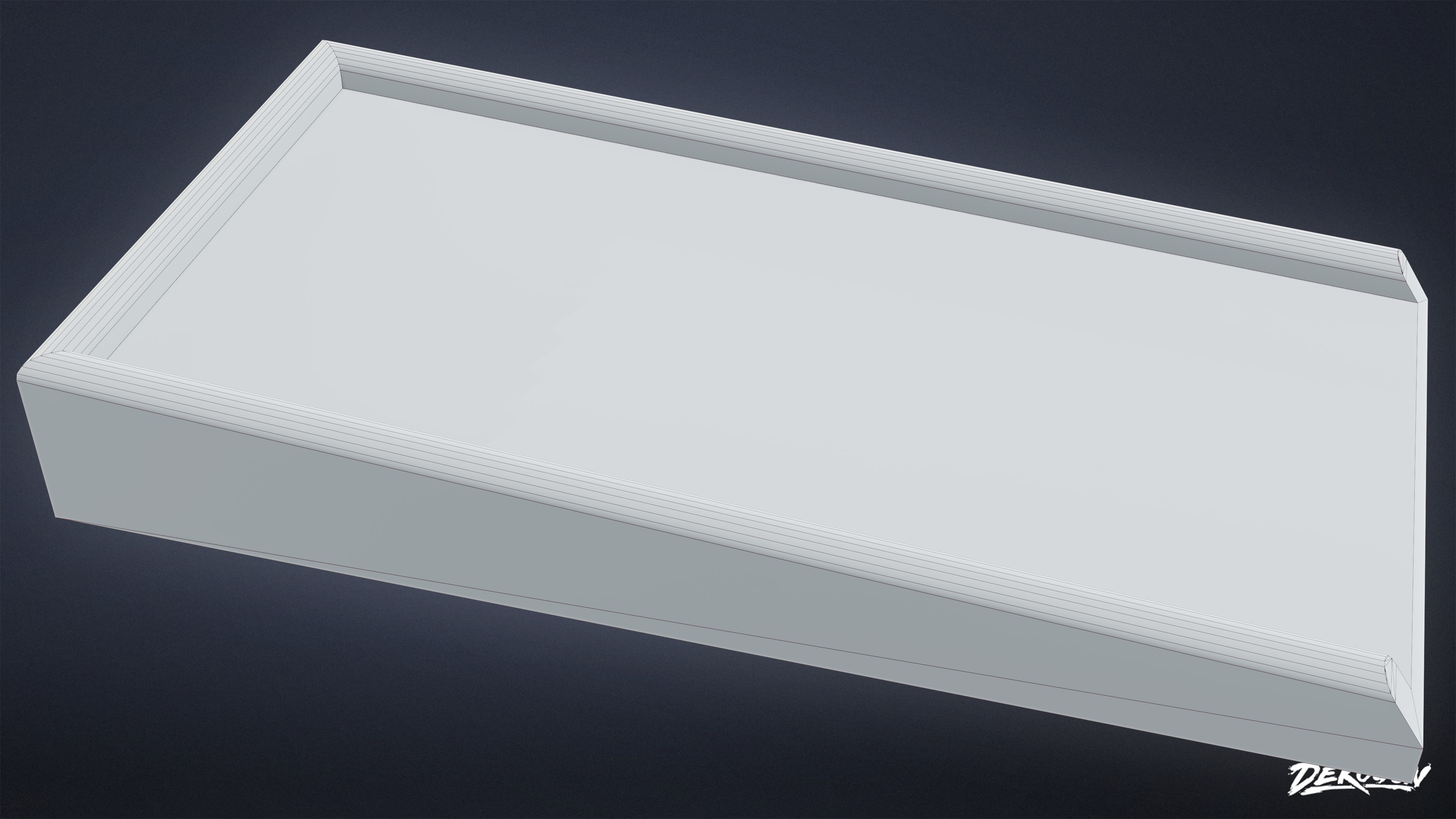 BUILDINGS - Gutters Modular 01 - LOW POLY AND NANITE Low-poly 3D model_7