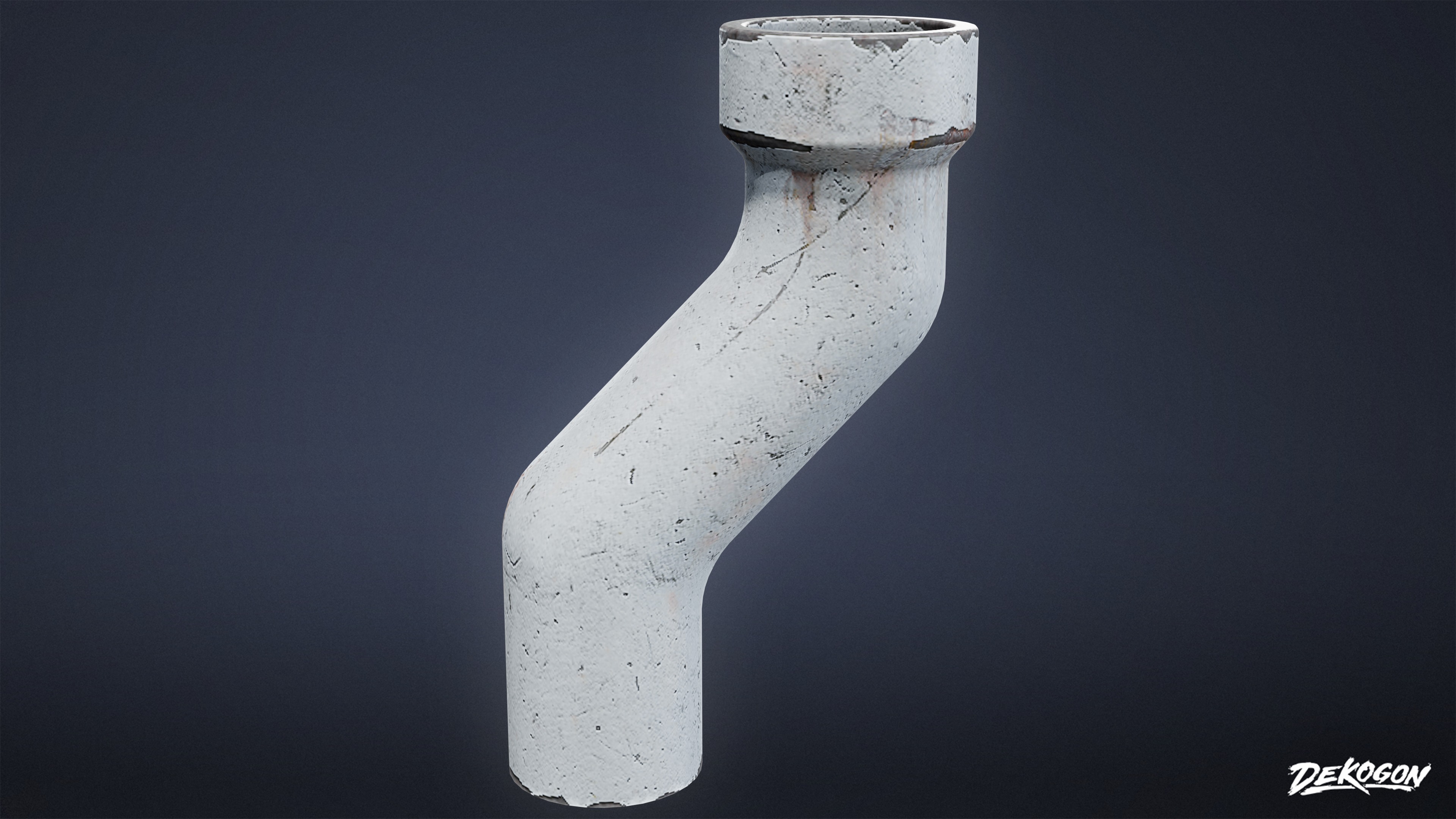 BUILDINGS - Gutters Modular 01 - LOW POLY AND NANITE Low-poly 3D model_5