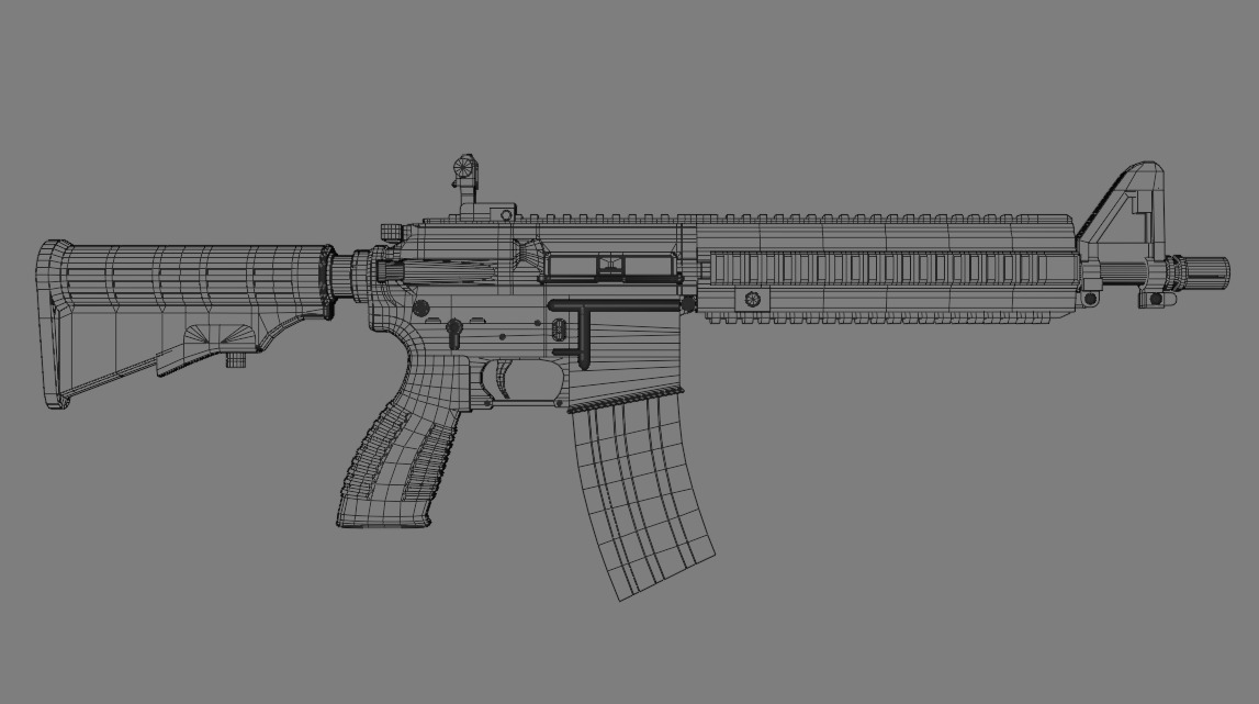 Heckler and Koch HK416 3D model_3