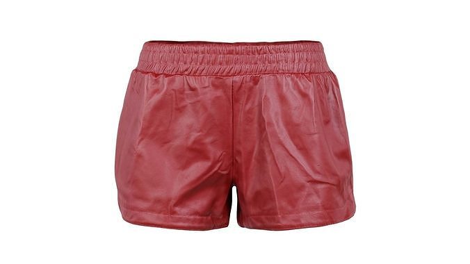 Leather Sports Shorts Low-poly 3D model