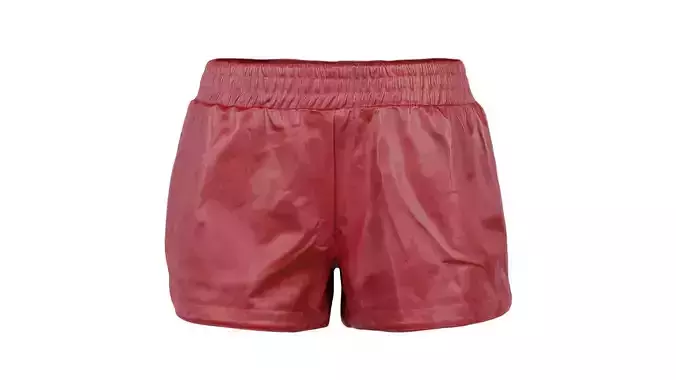 Leather Sports Shorts