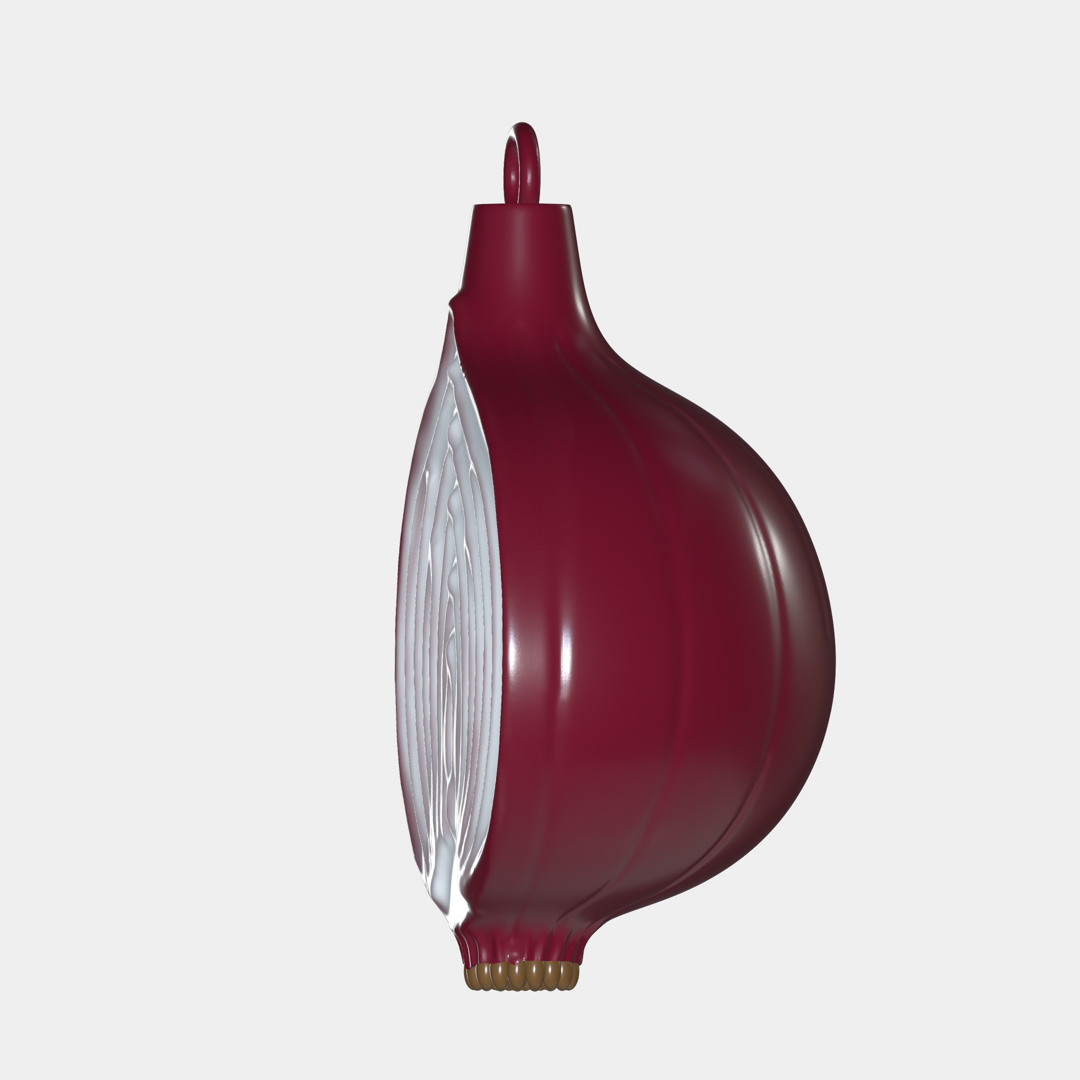 Onion Christmas Tree Ornament 3D print model_1