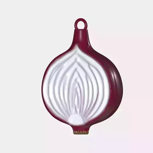 Onion Christmas Tree Ornament 3D print model